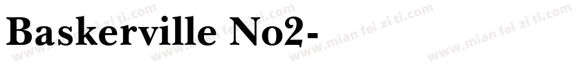 Baskerville No2字体转换
